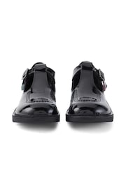 Kickers Black Patent Youth Leather School Shoes - Image 5 of 8