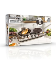 Daewoo Silver Double Stainless Steel Hot Plate - Image 4 of 4
