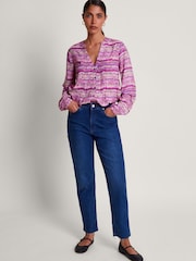 Monsoon Blaire Bluse mit Pinselstrichmuster - Bild 1 von 5