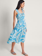 Monsoon Blue Demi Print Sundress - Image 1 of 5