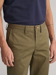 GANT Juniper Green Slim Fit Cotton Twill Chino Trousers - Image 4 of 5