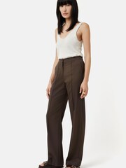 Jigsaw Cotton Twill Nevis Brown Trousers - Image 3 of 5