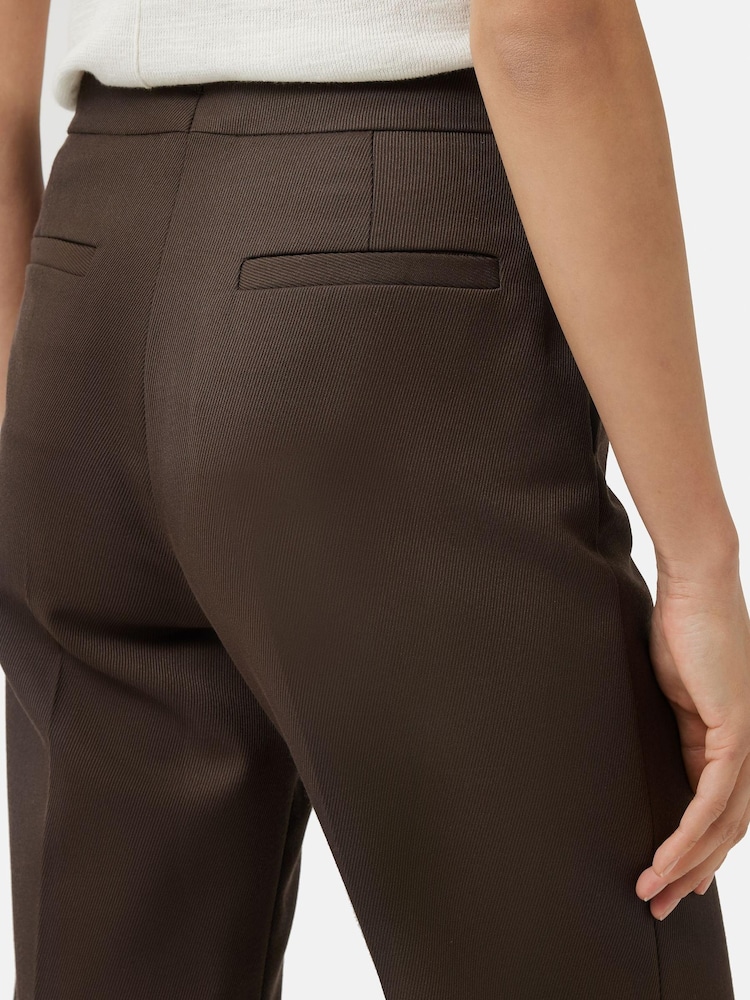 Jigsaw Cotton Twill Nevis Brown Trousers - Image 5 of 5