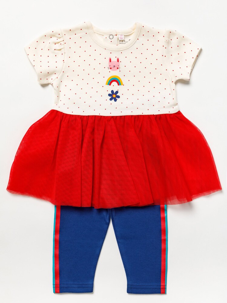 Lily & Jack Blue Tutu Dress and Legging Outfit Set - Image 1 of 4