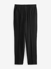 Black Jersey Seam Front Tapered Trousers - Image 5 of 6