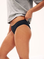 Black Brazilian Rib No VPL Knickers - Image 6 of 6