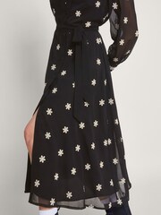 Monsoon Black Embroidered Fiori Shirt Dress - Image 3 of 5