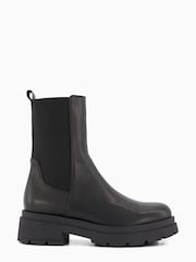 Dune London Black Palmero Chunky Sole Chelsea Boots - Image 1 of 6