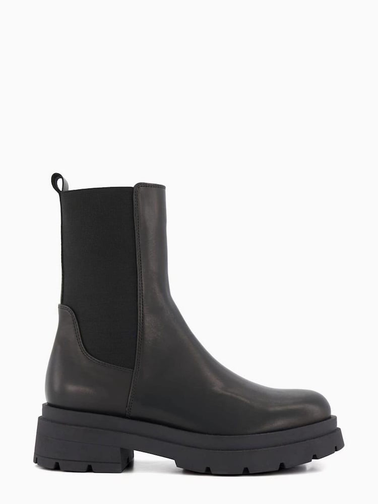 Dune London Black Palmero Chunky Sole Chelsea Boots - Image 1 of 6