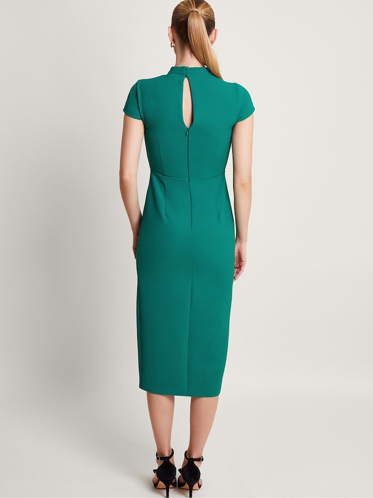 Monsoon Green Garda Shift Dress - Image 2 of 5 Monsoon Green Garda Shift Dress - Image 2 of 5
