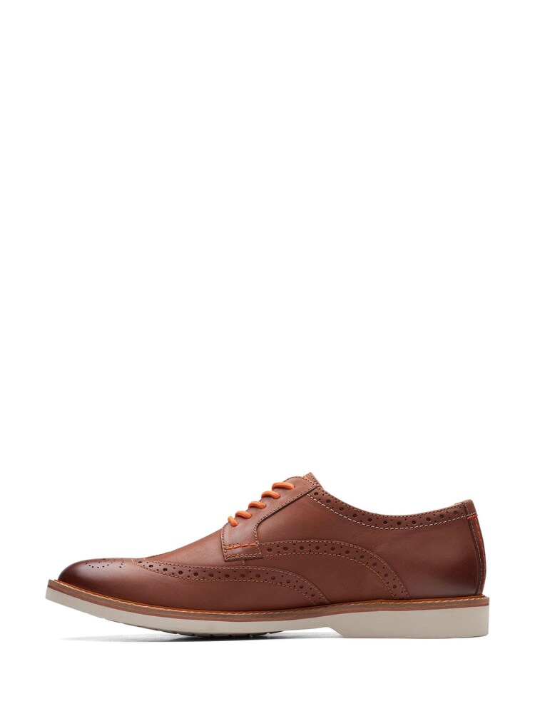 Clarks Brown Leather Atticus Limit Shoes - Image 2 of 7