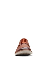 Clarks Brown Leather Atticus Limit Shoes - Image 5 of 7