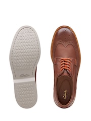 Clarks Brown Leather Atticus Limit Shoes - Image 7 of 7