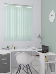 Blue Canvas Made To Measure Vertical Blind - Image 2 of 5
