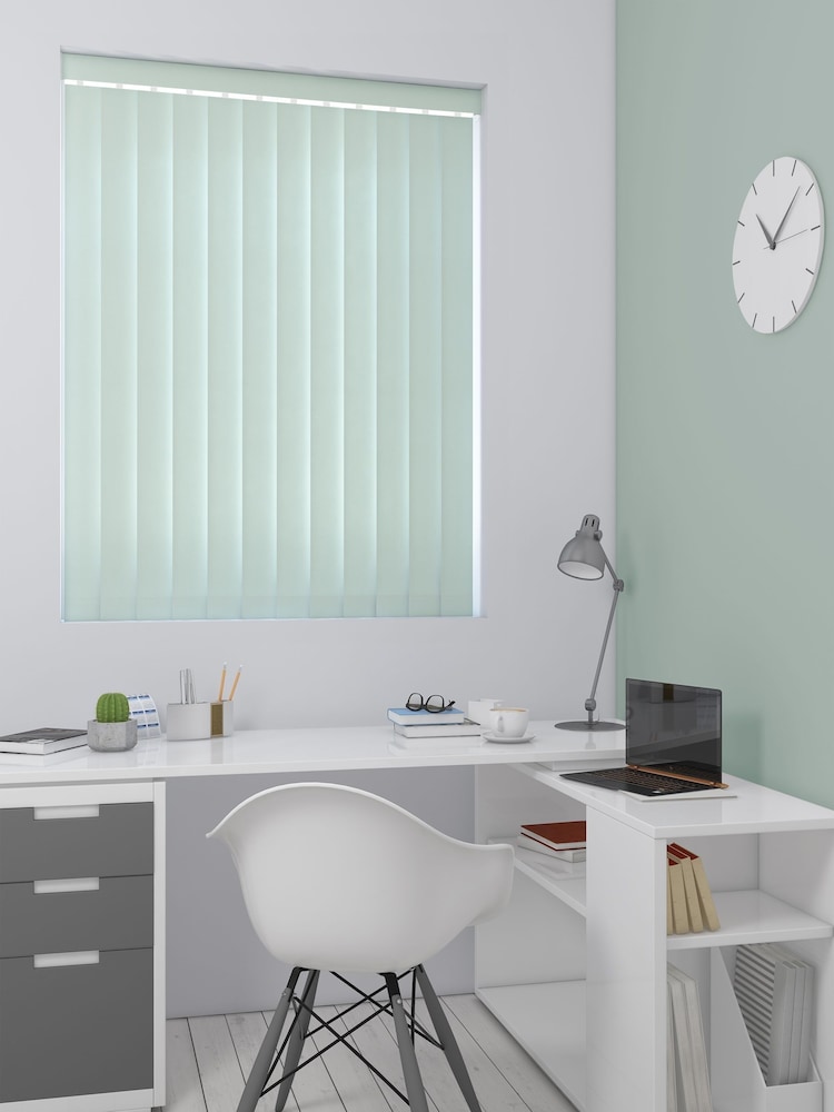Blue Canvas Made To Measure Vertical Blind - Image 2 of 5