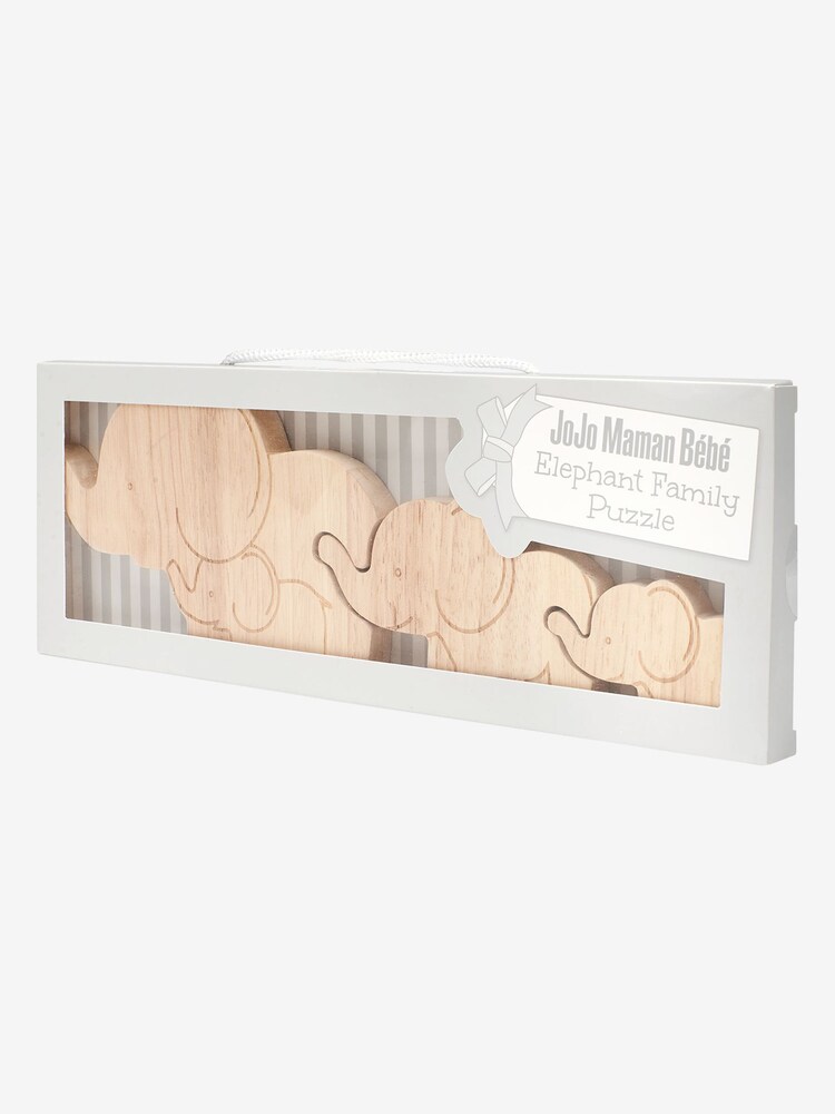 JoJo Maman Bébé Wooden Elephant Family - Image 4 of 4