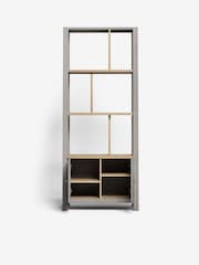 Dove Grey Malvern Oak Effect Storage Ladder Shelf - Image 6 of 9