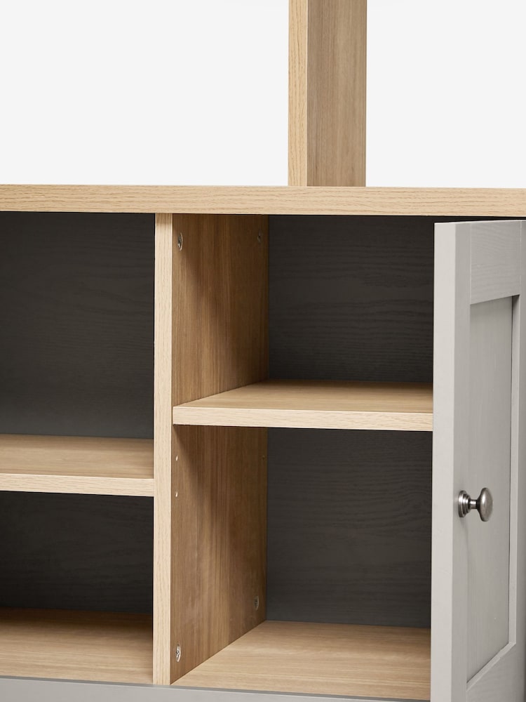 Dove Grey Malvern Oak Effect Storage Ladder Shelf - Image 9 of 9