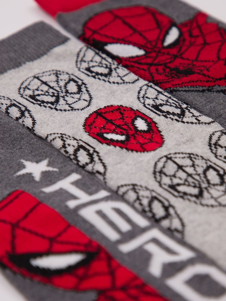 Vanilla Underground Red Spider-Man Boys Character Socks 6 Pack - Image 2 of 3