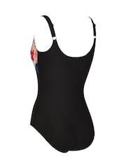 Zoggs Black Adjustable Scoopback Swimsuits With Fixed Foam Cups And Tummy Control - Image 7 of 7