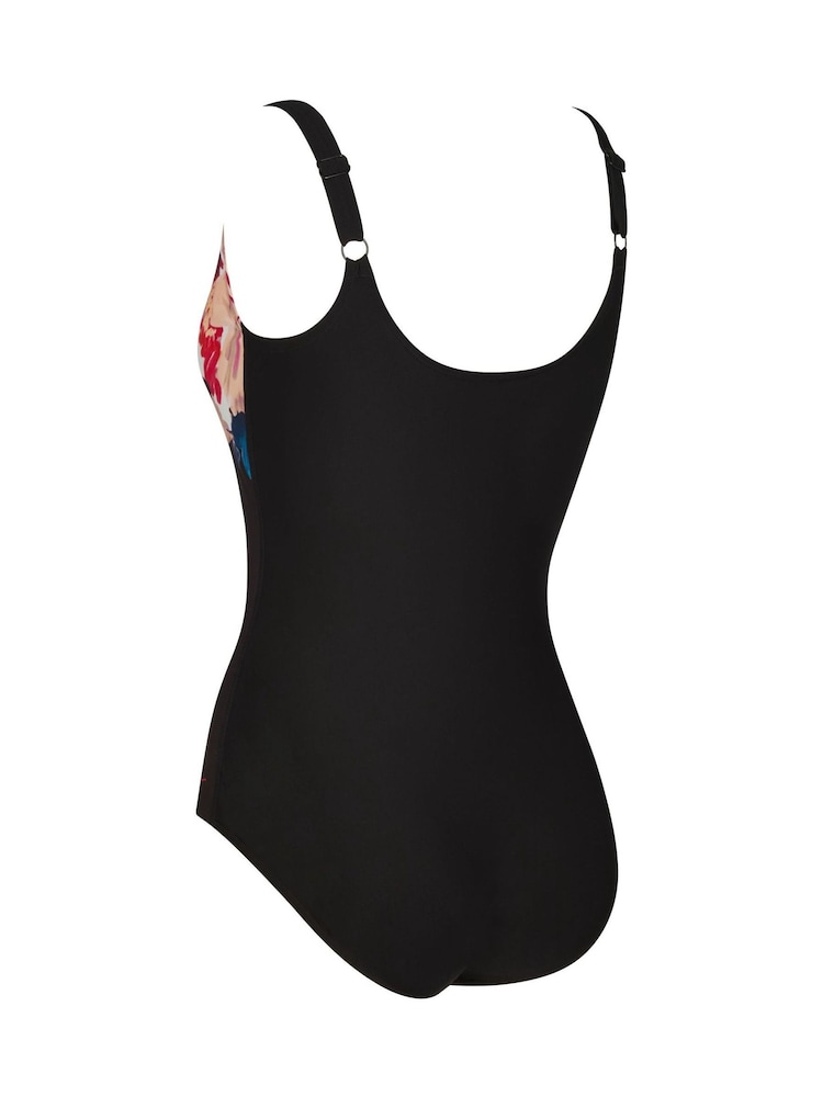 Zoggs Black Adjustable Scoopback Swimsuits With Fixed Foam Cups And Tummy Control - Image 7 of 7 Zoggs Black Adjustable Scoopback Swimsuits With Fixed Foam Cups And Tummy Control - Image 7 of 7