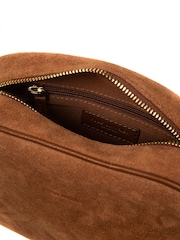 Pure Luxuries London Brown 'Fable' Suede Cross-Body Bag - Image 6 of 7