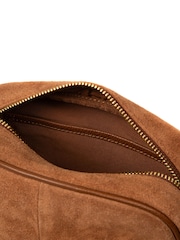 Pure Luxuries London Brown 'Fable' Suede Cross-Body Bag - Image 7 of 7
