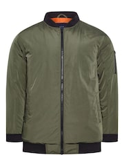 BadRhino Big & Tall Green Rasen Bomber Jacket - Image 2 of 3