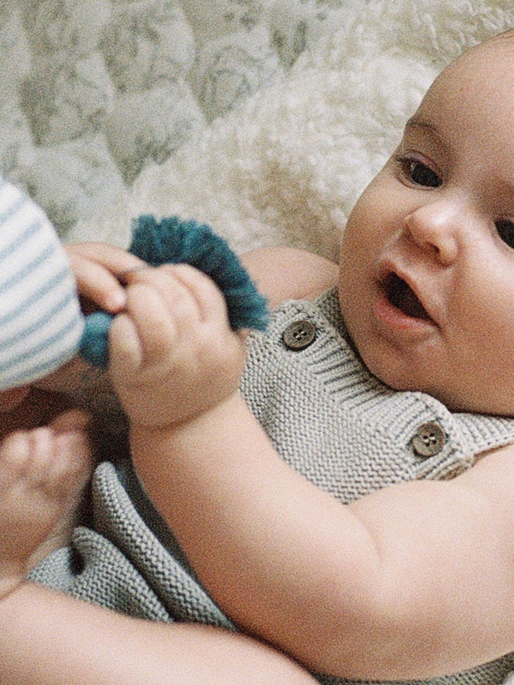 The Little Tailor Stylish Baby Knitted 100% Cotton Romper - Image 5 of 8