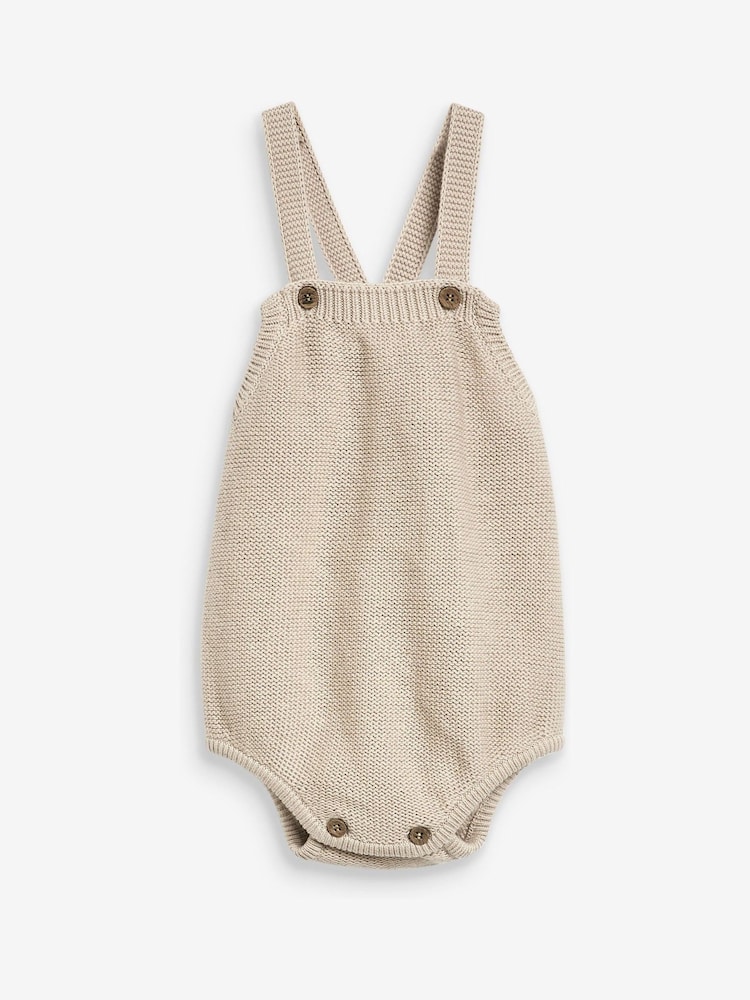 The Little Tailor Stylish Baby Knitted 100% Cotton Romper - Image 6 of 8