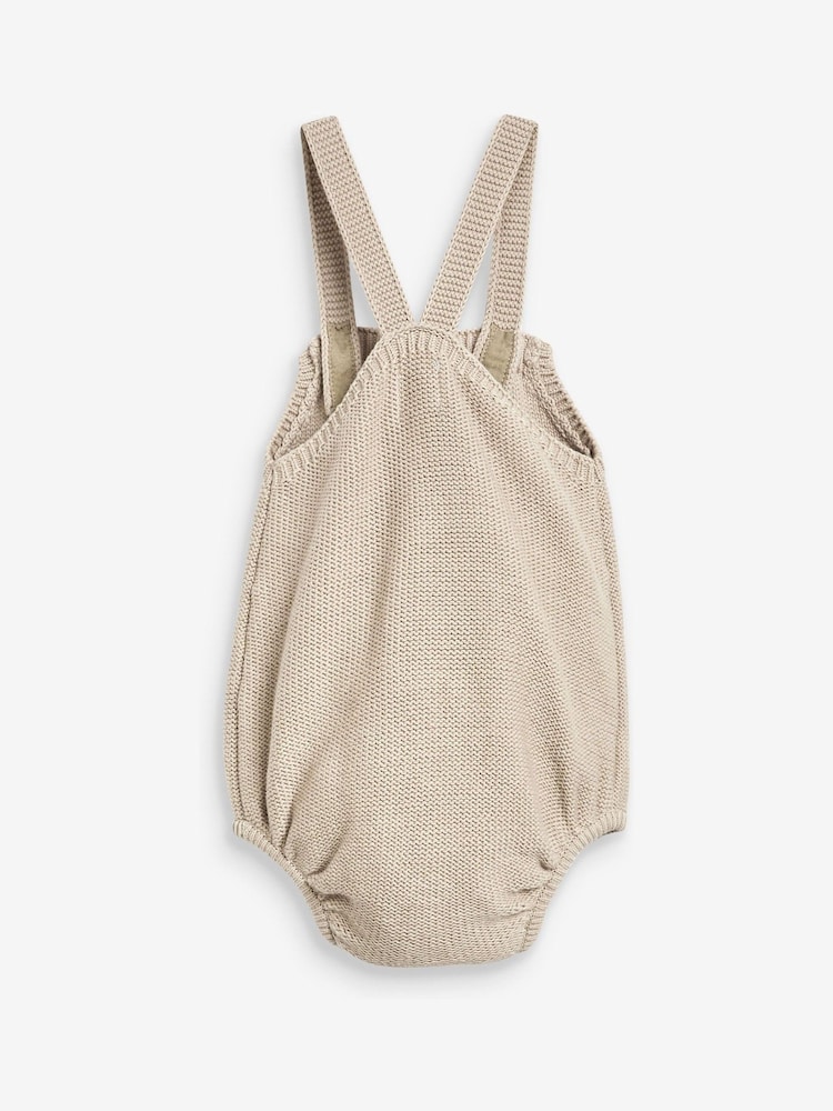 The Little Tailor Stylish Baby Knitted 100% Cotton Romper - Image 7 of 8