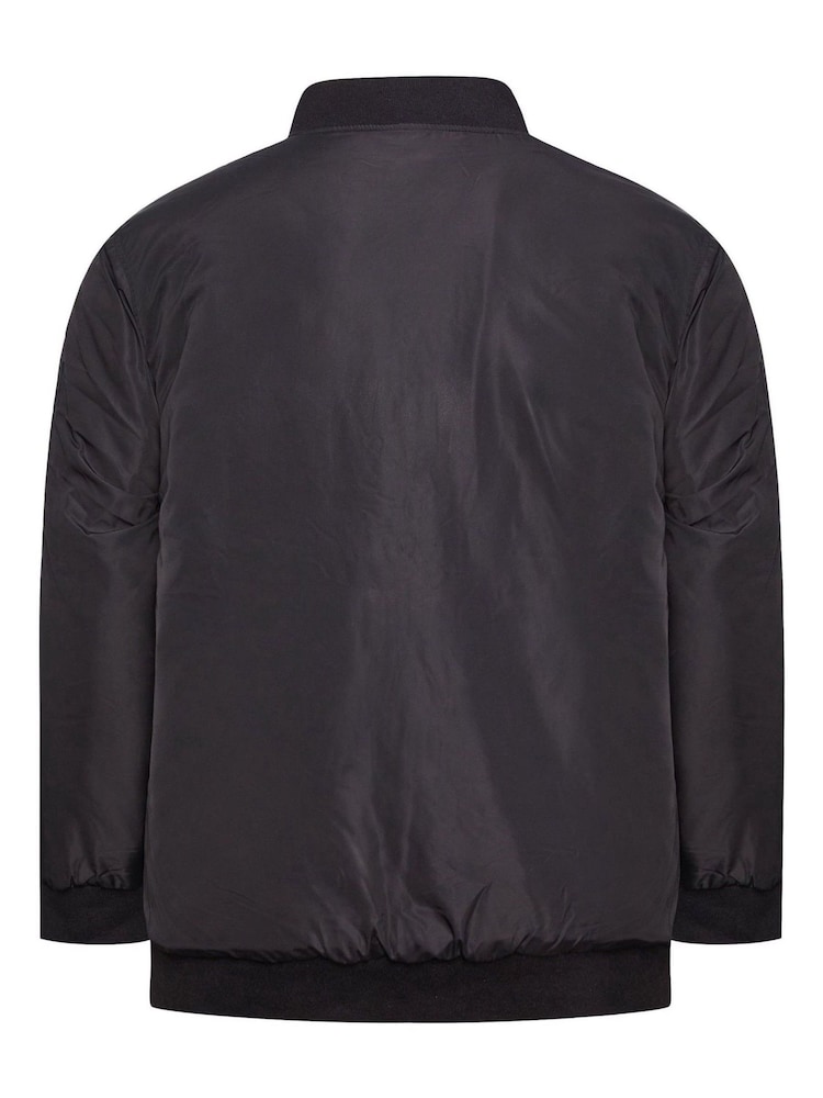 Negro - Chaqueta bomber Rasen de BadRhino Big & Tall - Imagen 3 de 3 Negro - Chaqueta bomber Rasen de BadRhino Big & Tall - Imagen 3 de 3