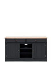 Gallery Home Meteor Navy Leroy 2 Door/2 Drawer Sideboard - Image 7 of 11