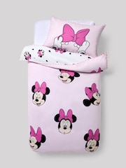 Disney Minnie Mouse Ensemble de housses de couette et de taies d'oreiller en coton 100%. - Image 2 of 9