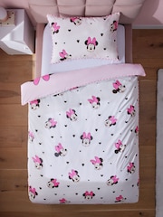 Disney Minnie Mouse Ensemble de housses de couette et de taies d'oreiller en coton 100%. - Image 5 of 9