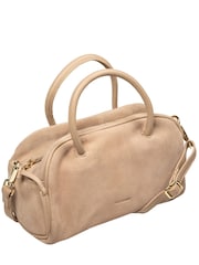 Natural - Bolso de noche pequeño de ante Faith de Pure Luxuries London - Imagen 4 de 6