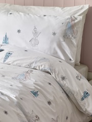 White Disney Frozen 100% Cotton Duvet Cover and Pillowcase Set - Image 2 of 6