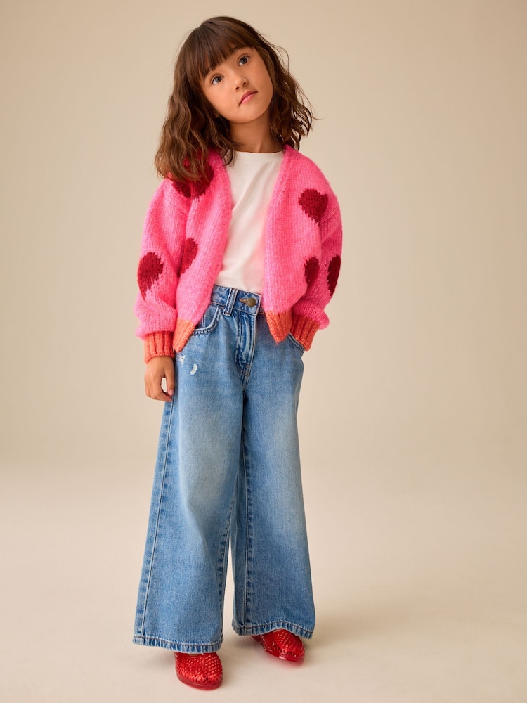 Pink Heart Lofty Cardigan (3-16yrs) - Image 2 of 9