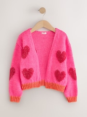 Pink Heart Lofty Cardigan (3-16yrs) - Image 6 of 9