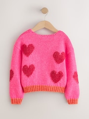 Pink Heart Lofty Cardigan (3-16yrs) - Image 7 of 9