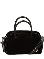 Negro - Bolso de noche pequeño de ante Faith de Pure Luxuries London - Imagen 5 de 8