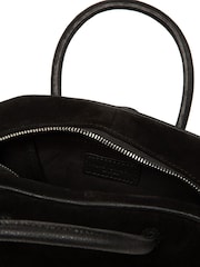 Negro - Bolso de noche pequeño de ante Faith de Pure Luxuries London - Imagen 8 de 8