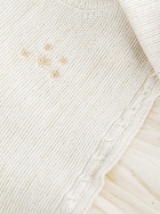 Cream/Gold Sparkle Baby Knitted Mesh Tutu Dress (0mths-2yrs) - Image 8 of 8