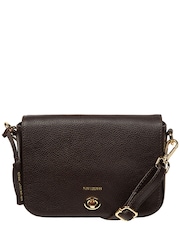 Pure Luxuries London Brown 'Briony' Leather Cross-Body & Clutch Bag - Image 2 of 6