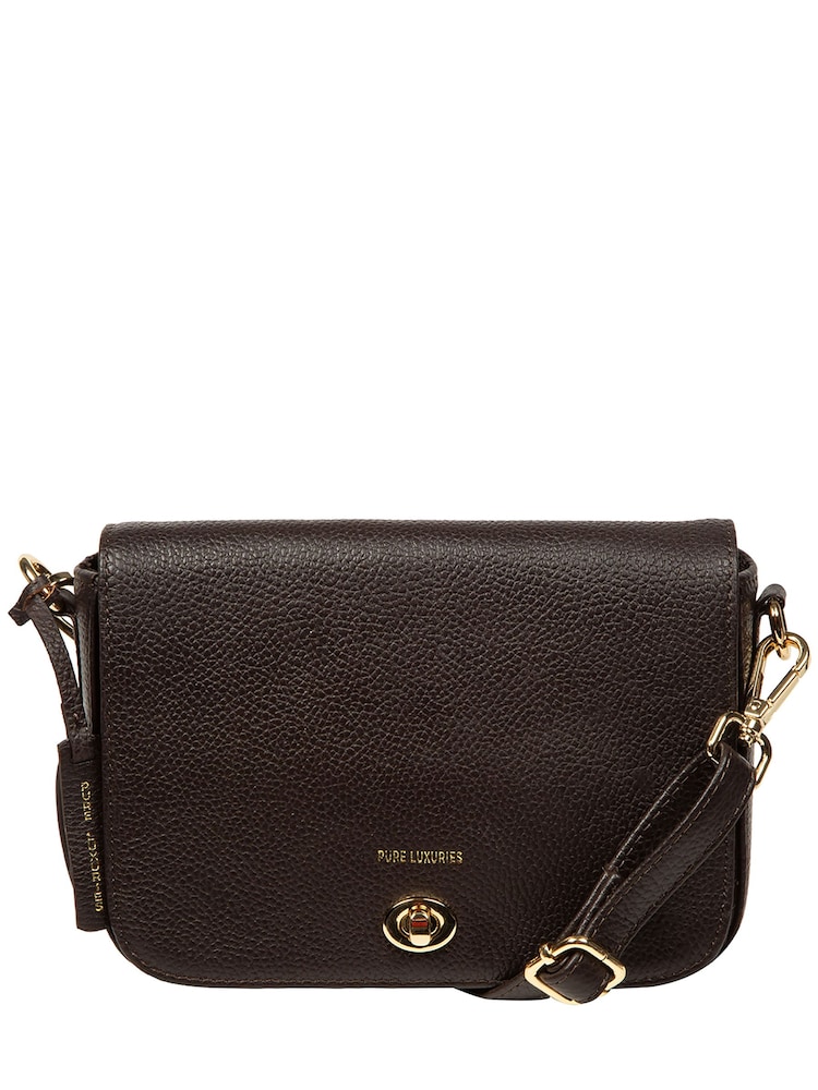 Pure Luxuries London Brown 'Briony' Leather Cross-Body & Clutch Bag - Image 2 of 6 Pure Luxuries London Brown 'Briony' Leather Cross-Body & Clutch Bag - Image 2 of 6