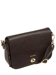 Pure Luxuries London Brown 'Briony' Leather Cross-Body & Clutch Bag - Image 3 of 6