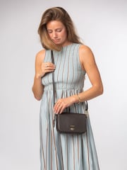 Pure Luxuries London Brown 'Briony' Leather Cross-Body & Clutch Bag - Image 6 of 6