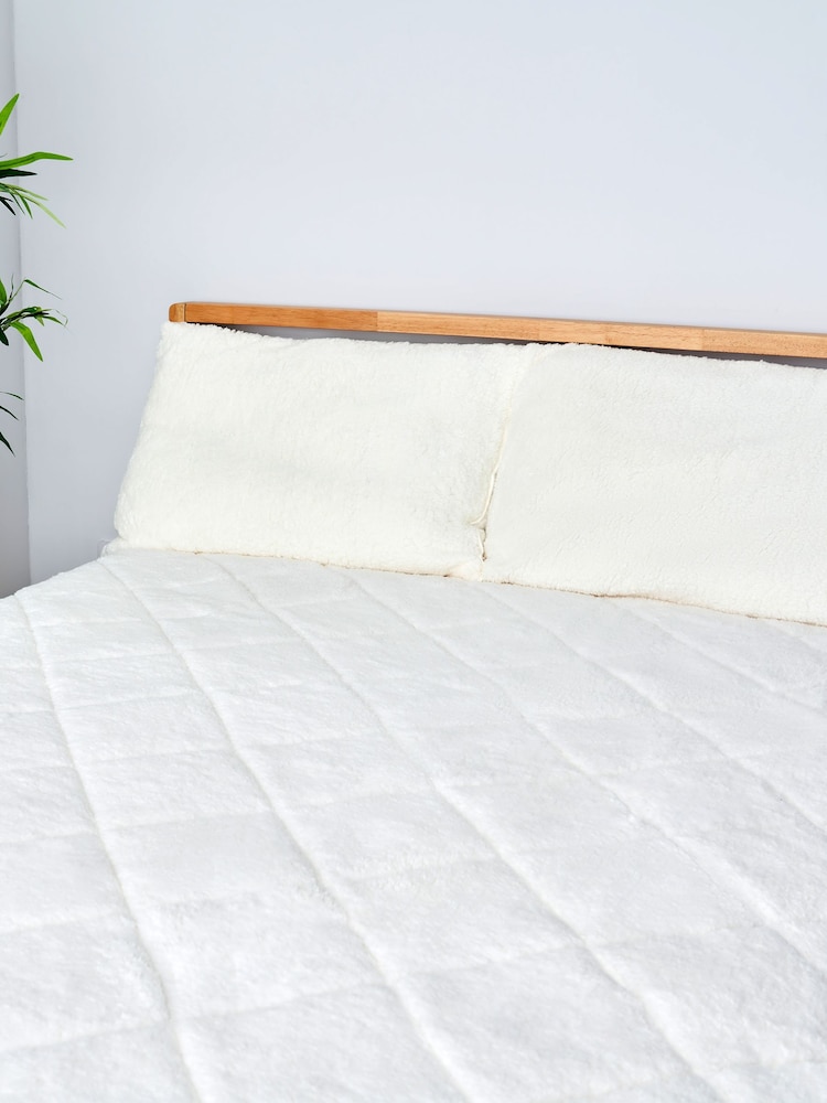 BHS Super Soft & Warm Fleece Mattress Protector - Image 1 of 2
