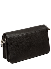 Pure Luxuries London Black 'Freya' Leather Cross-Body & Clutch Bag - Image 3 of 6