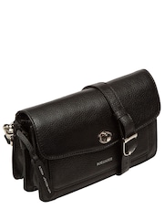 Pure Luxuries London Black 'Freya' Leather Cross-Body & Clutch Bag - Image 4 of 6